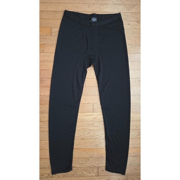 Omni-Wool Base Layer Pants Men's Size XL Black Polyester Wool Blend - Picture 1 of 5